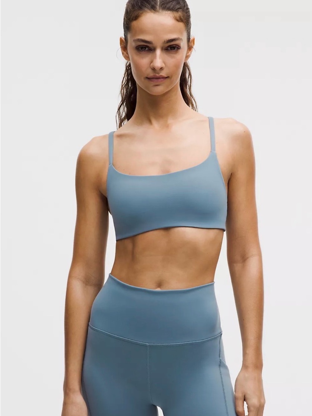 Lululemon Wunder Train Bra Steel Blue Size 4